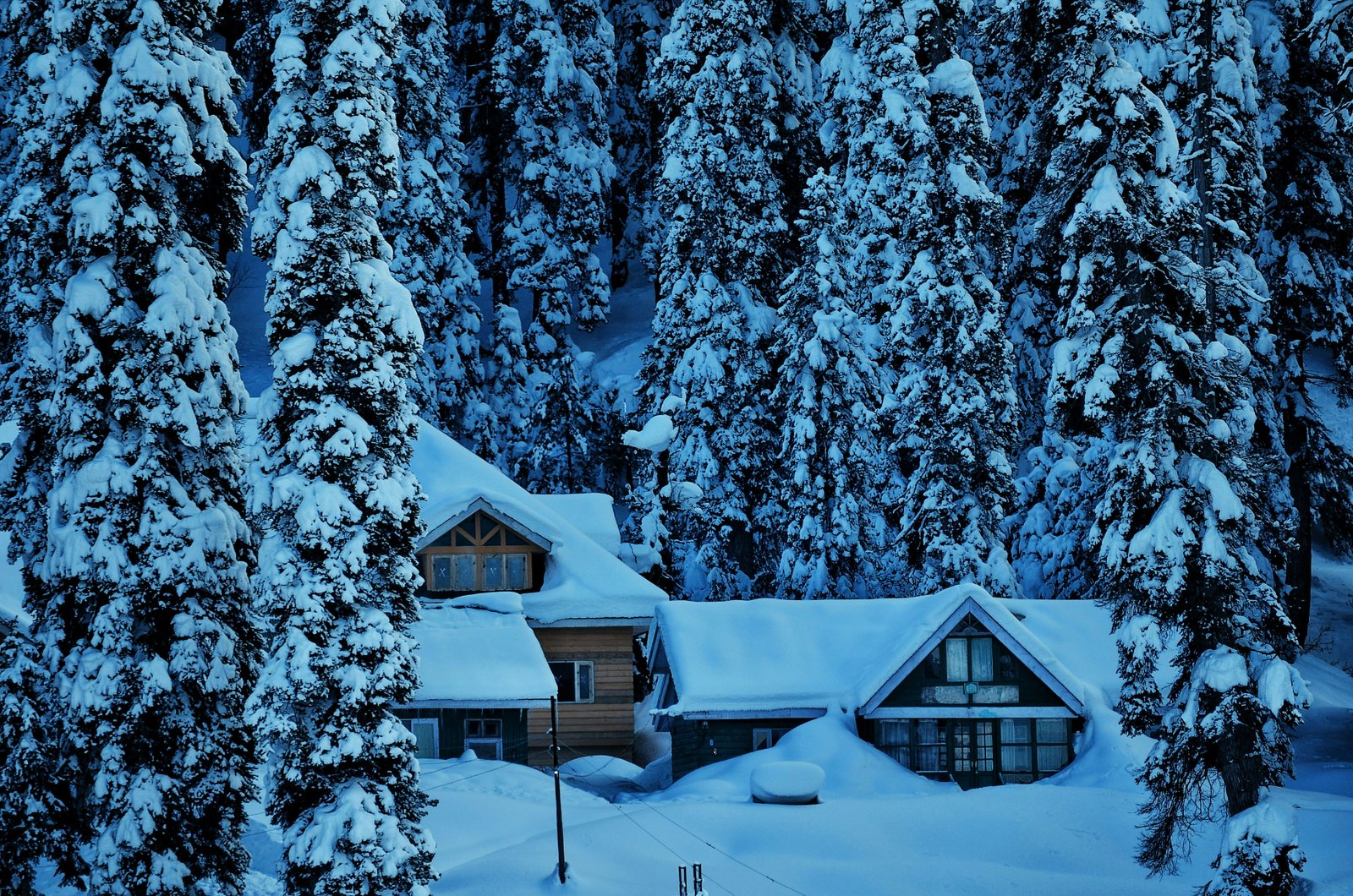 Snow Trails of Kashmir